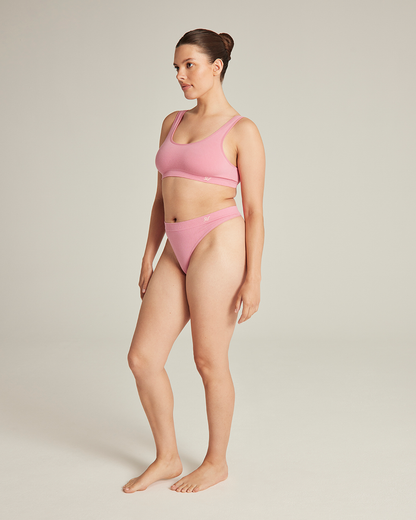 The TENCEL™ Seamless Thong - Rose Pink