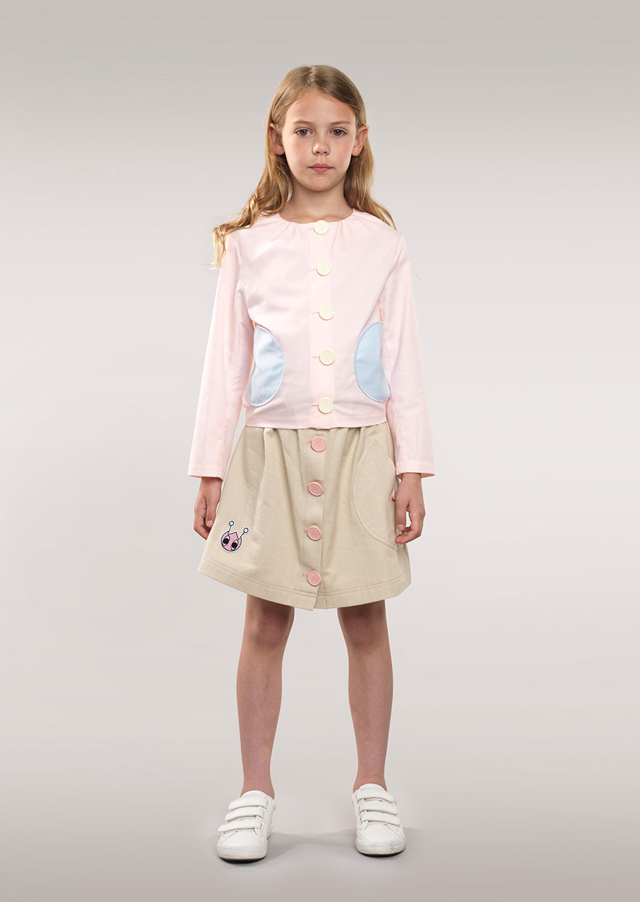 Owa Yurika Adele Girls Spring Summer Pink Shirt