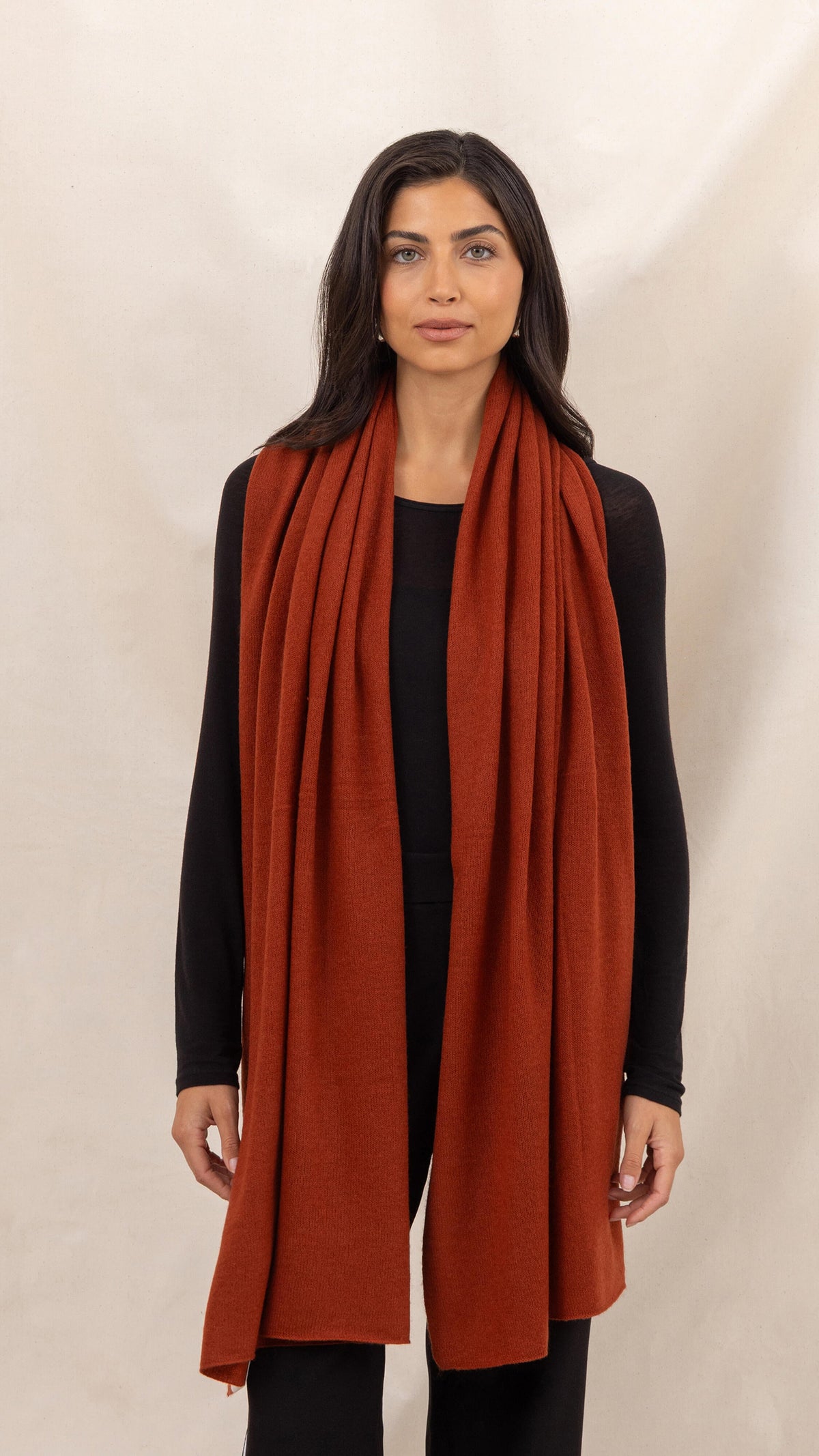 Cashmere Travel Wrap - Terracotta