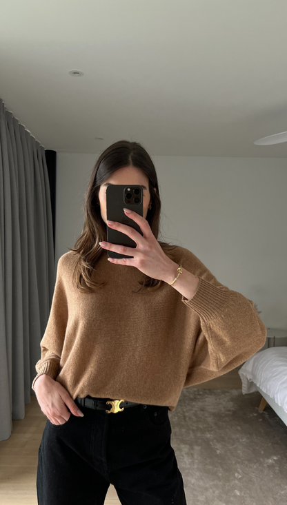 CADEE CASHMERE SWEATER - TAN