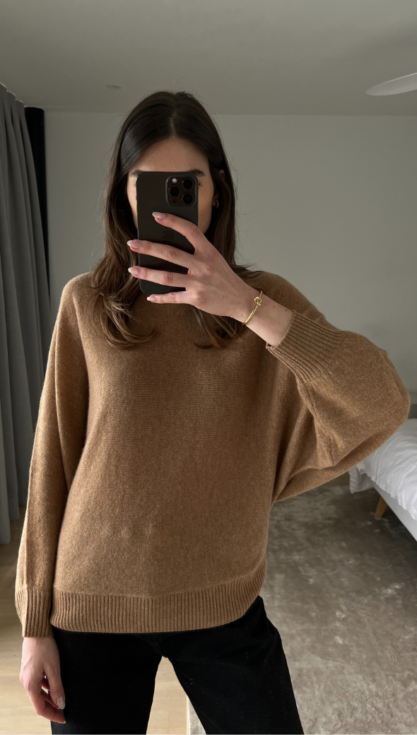 CADEE CASHMERE SWEATER - TAN