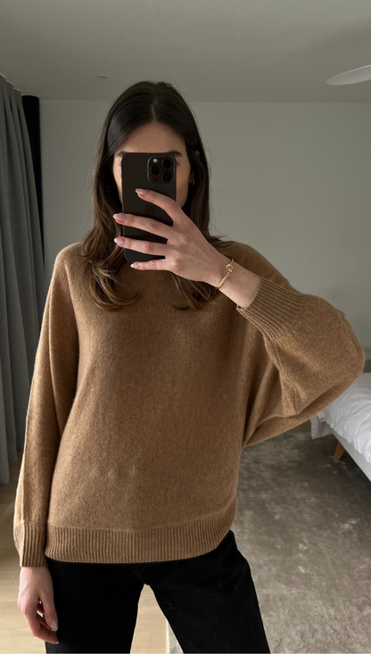 CADEE CASHMERE SWEATER - TAN