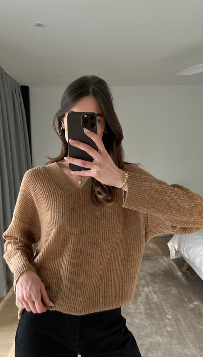 Cathea Cashmere Sweater - Tan