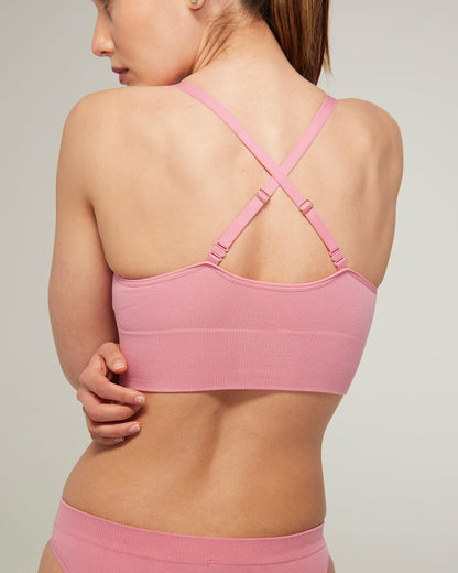 The TENCEL™ Seamless Bralette - Rose Pink