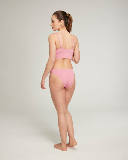 The TENCEL™ High Leg Brief - Rose Pink