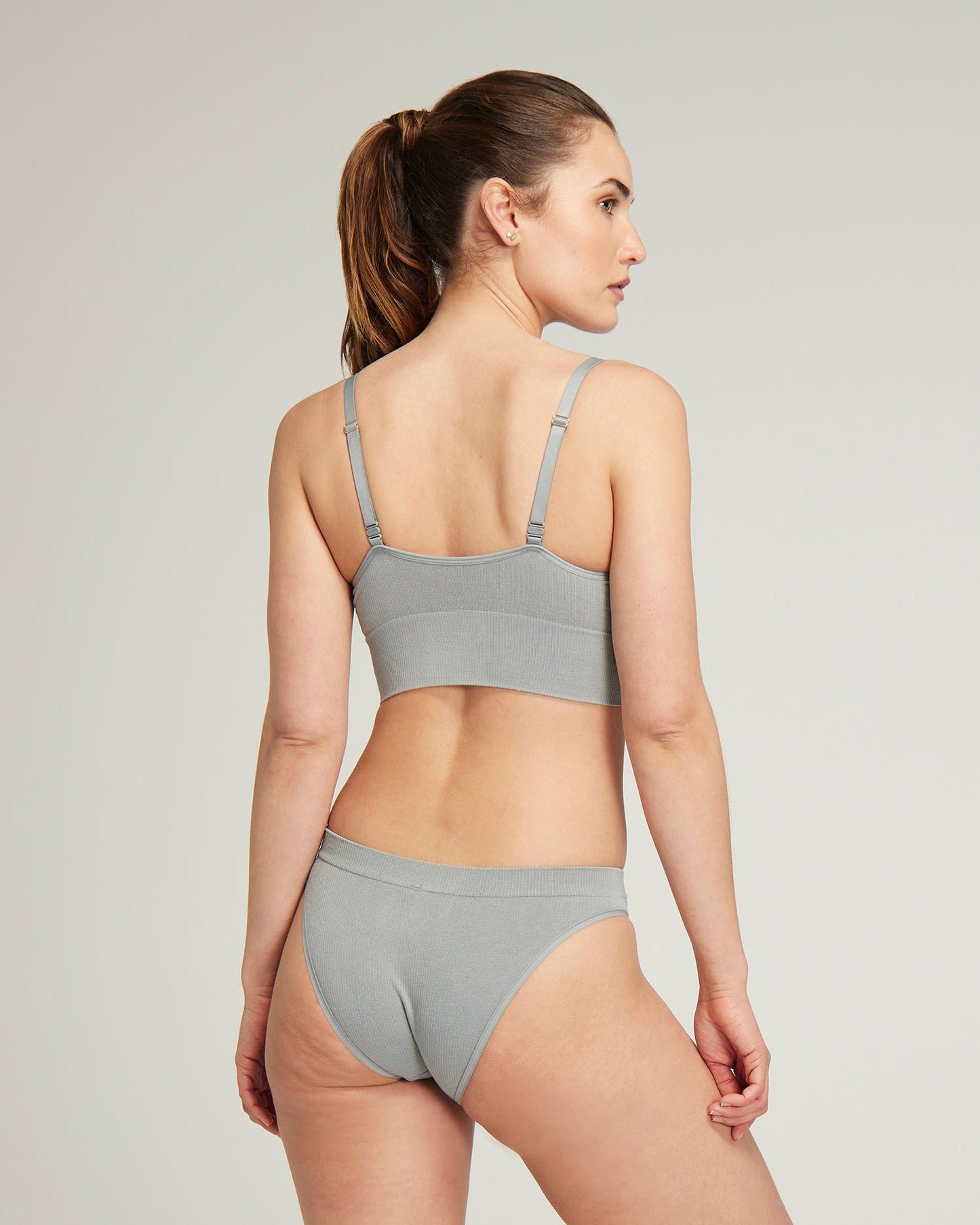 The TENCEL™ Seamless Bralette - Storm Grey