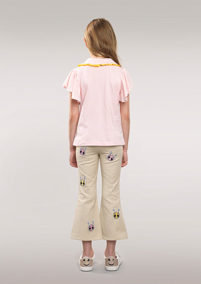 Owa Yurika Erika Girls Spring Summer T-shirt Pink