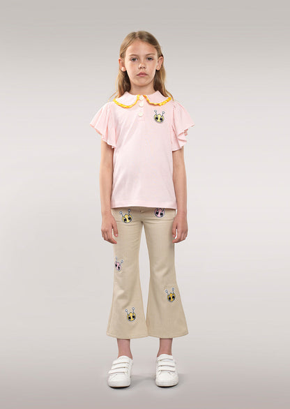 Owa Yurika Erika Girls Spring Summer T-shirt Pink