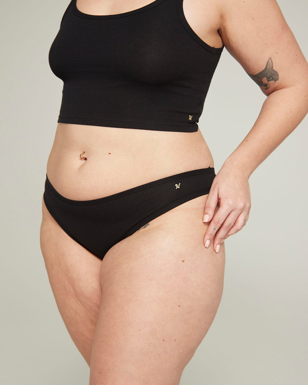 The Organic Cotton Mini Brief 3 Pack - Black