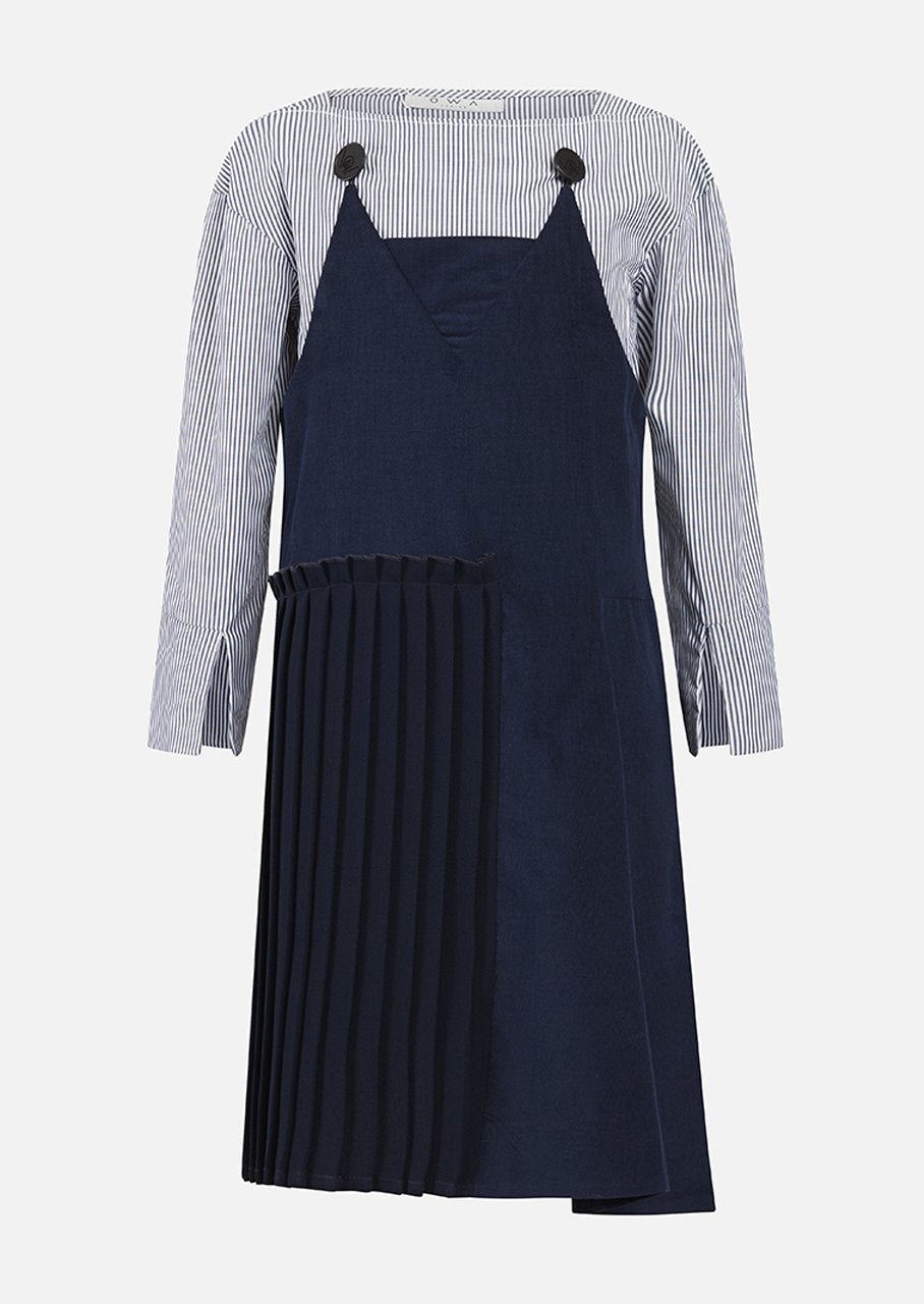 Owa Yurika Penelope Girls Navy Dress