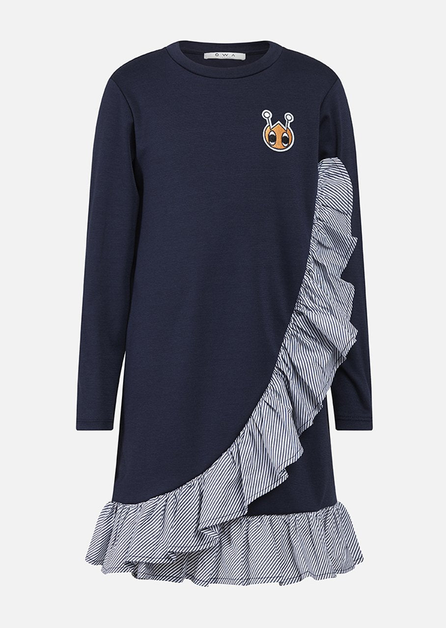 Owa Yurika Katya Girls Dress Navy