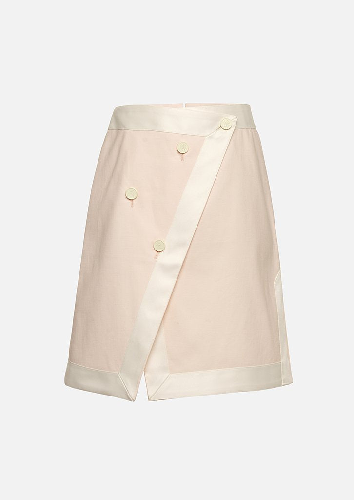 Owa Yurika Girls Denim Skirt Pink