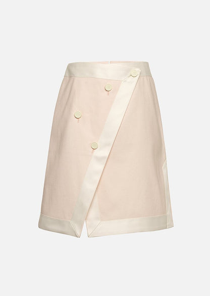 Owa Yurika Girls Denim Skirt Pink