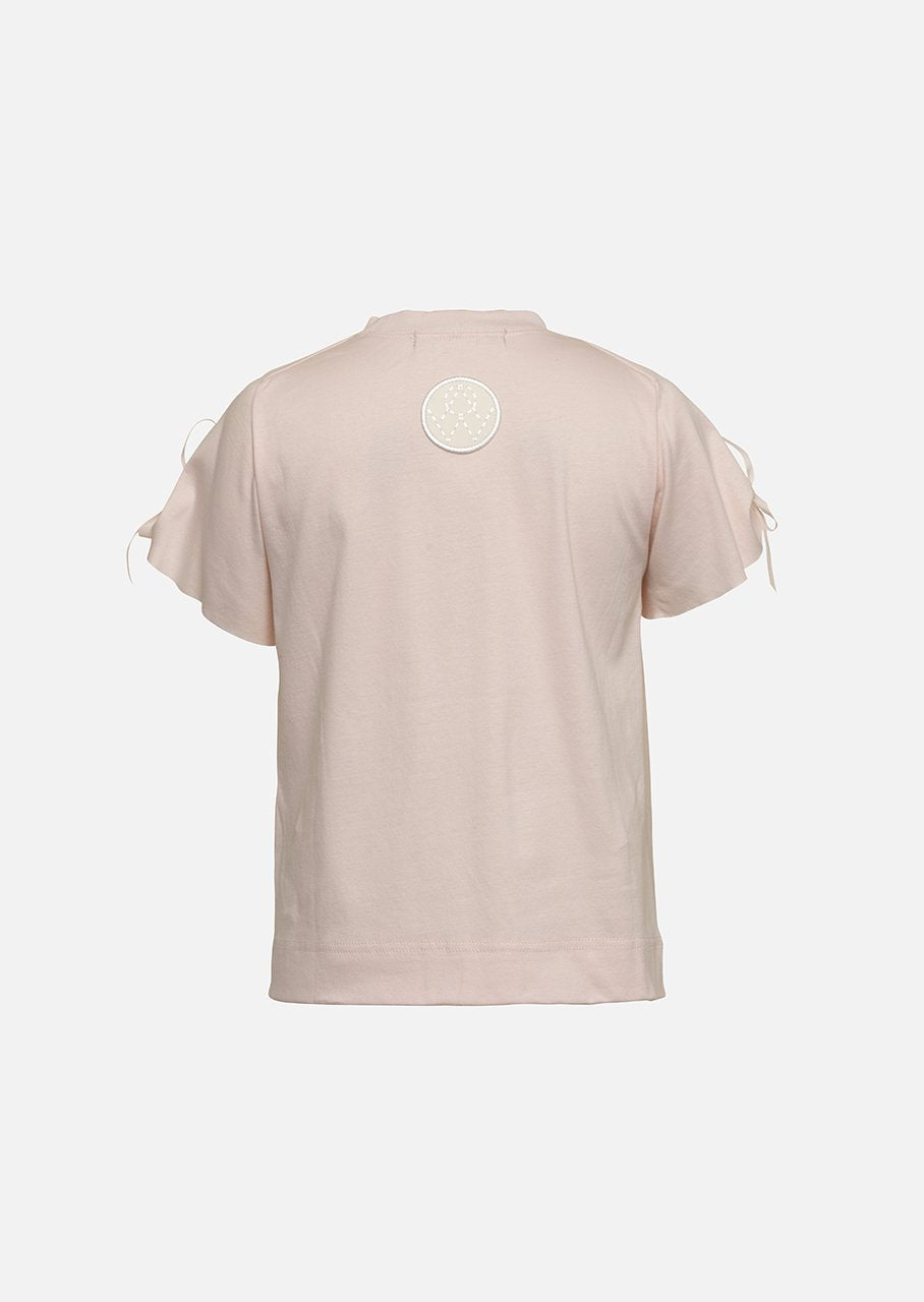 Owa Yurika Girls Children Yousra Cotton T-shirt Pink