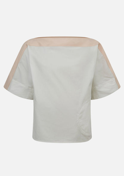 Owa Yurika Riko Cotton Blend White Top