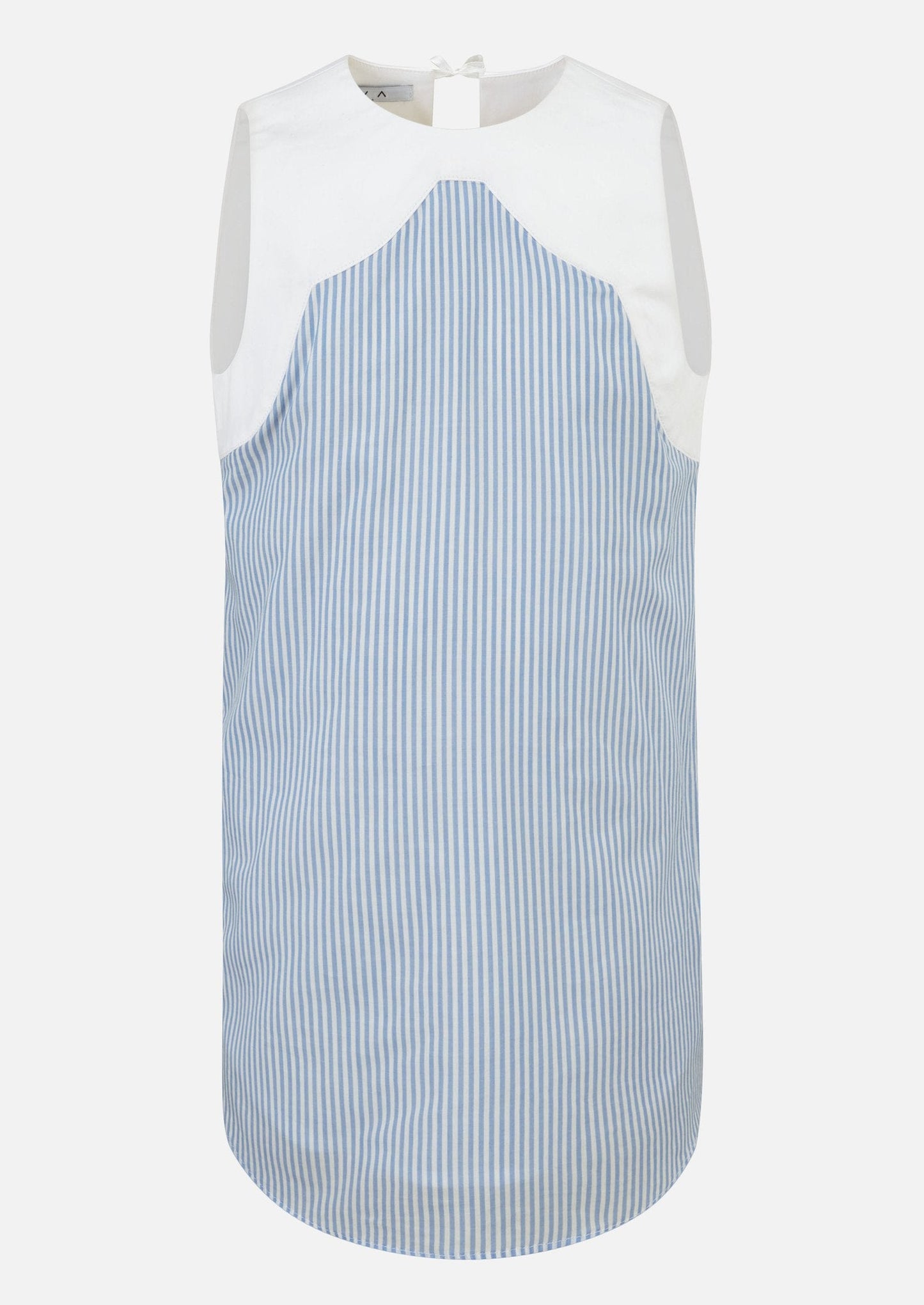 Owa Yurika Daria no-sleeve Blue Top