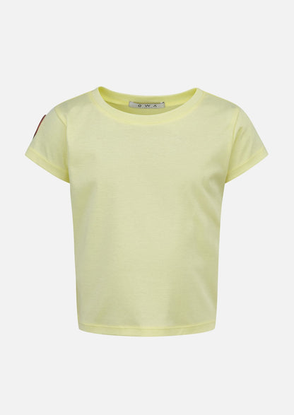 Owa Yurika Katone Cotton Yellow T-shirt