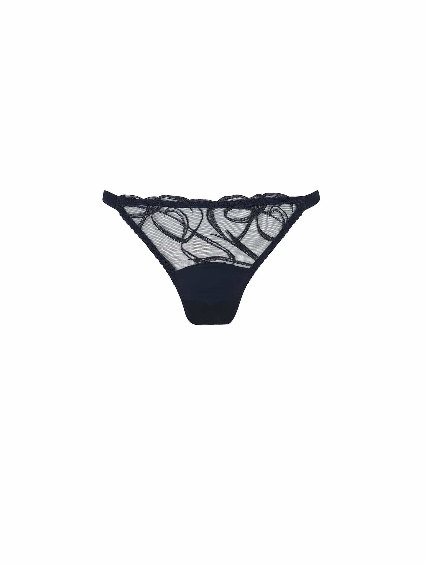 Fleur of England navy blue embroidered Fridar Ouvert Brief