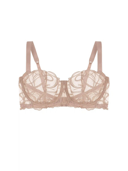 Fleur of England Mia Embroidered Balcony Bra