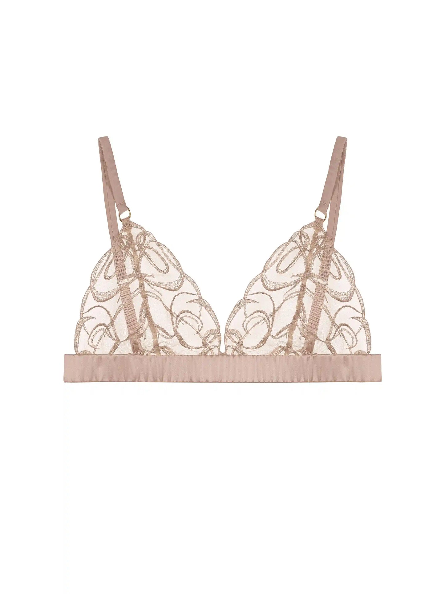 Fleur of England Mia Embroidered Boudoir Bra
