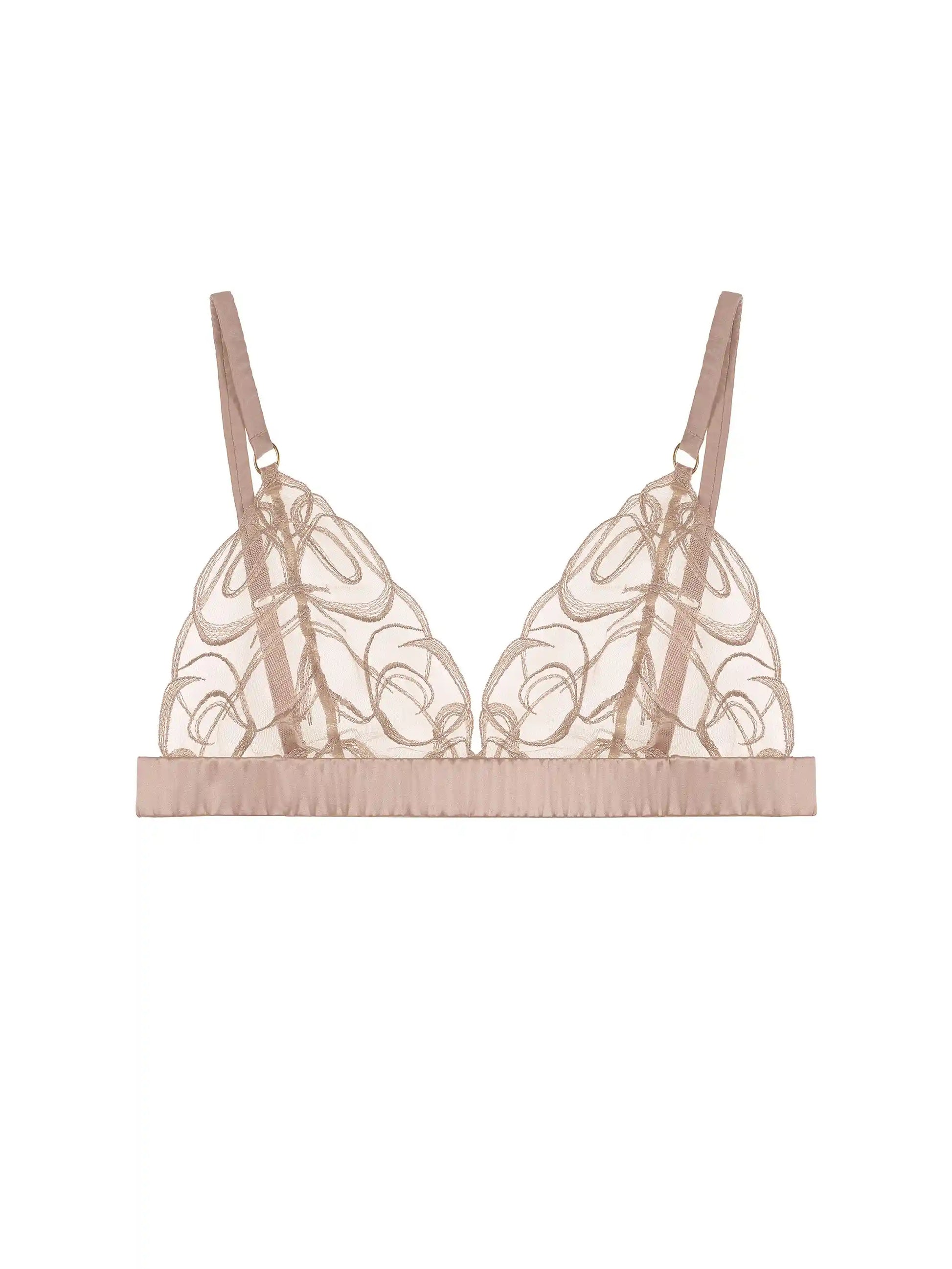 Fleur of England Mia Embroidered Boudoir Bra