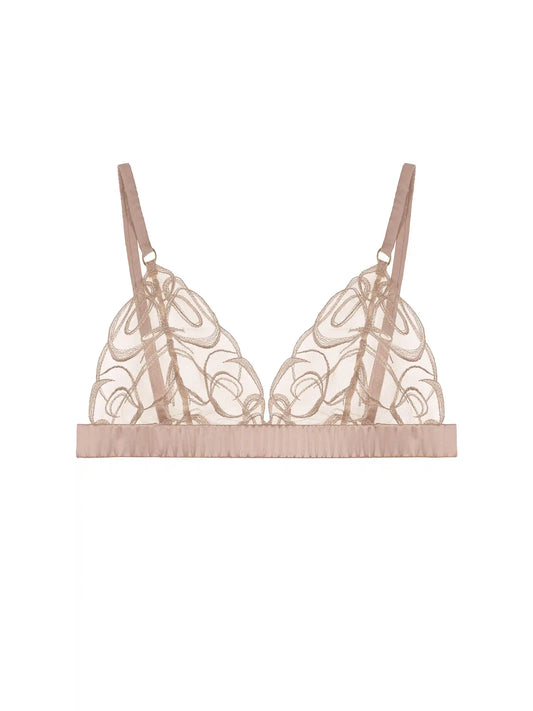 Fleur of England Mia Embroidered Boudoir Bra