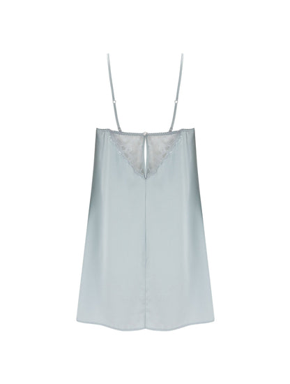 Back of Fleur of England silk babydoll from the Sigrid collection.