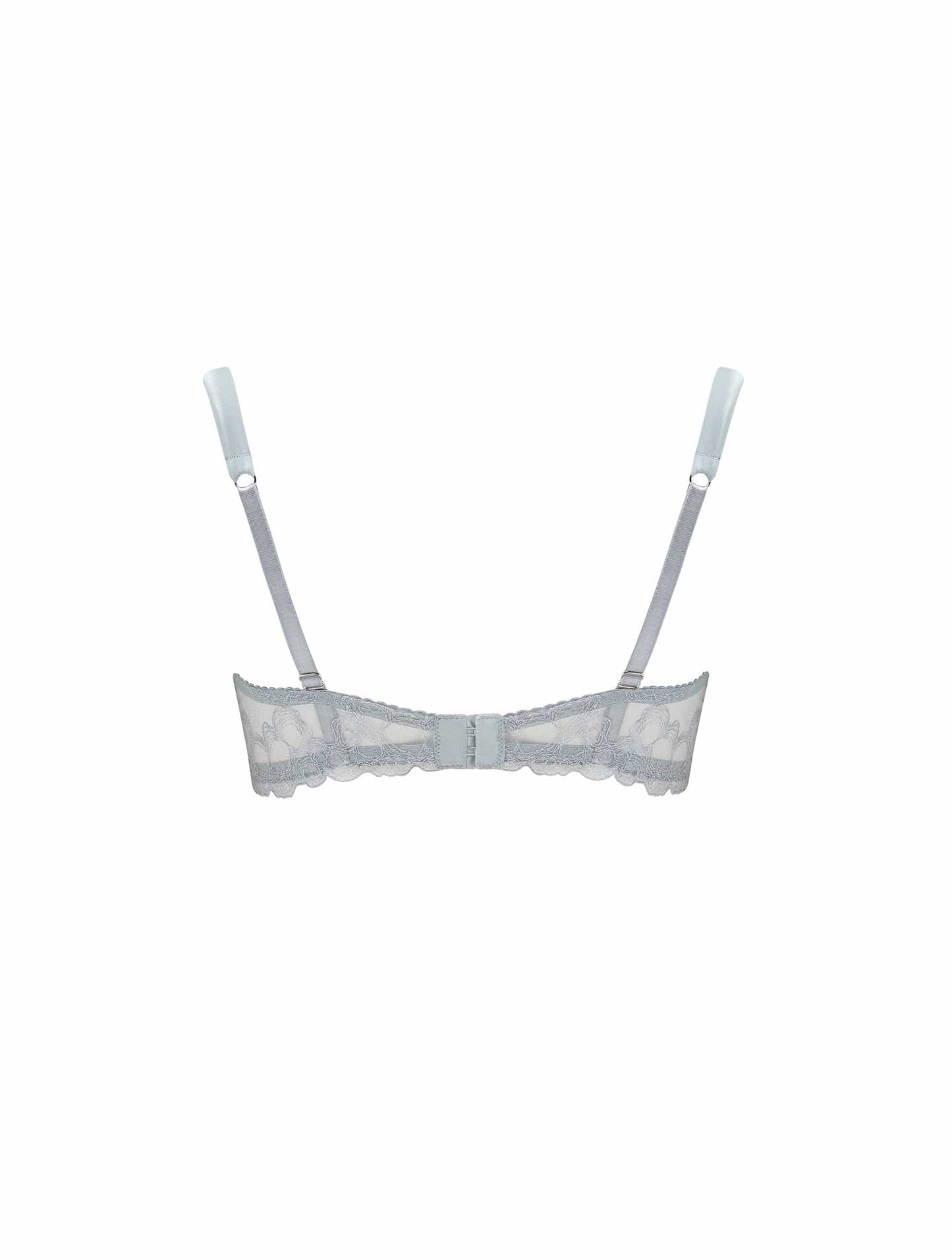 Back of emrboidered balcony bra from the Sigrid collection.