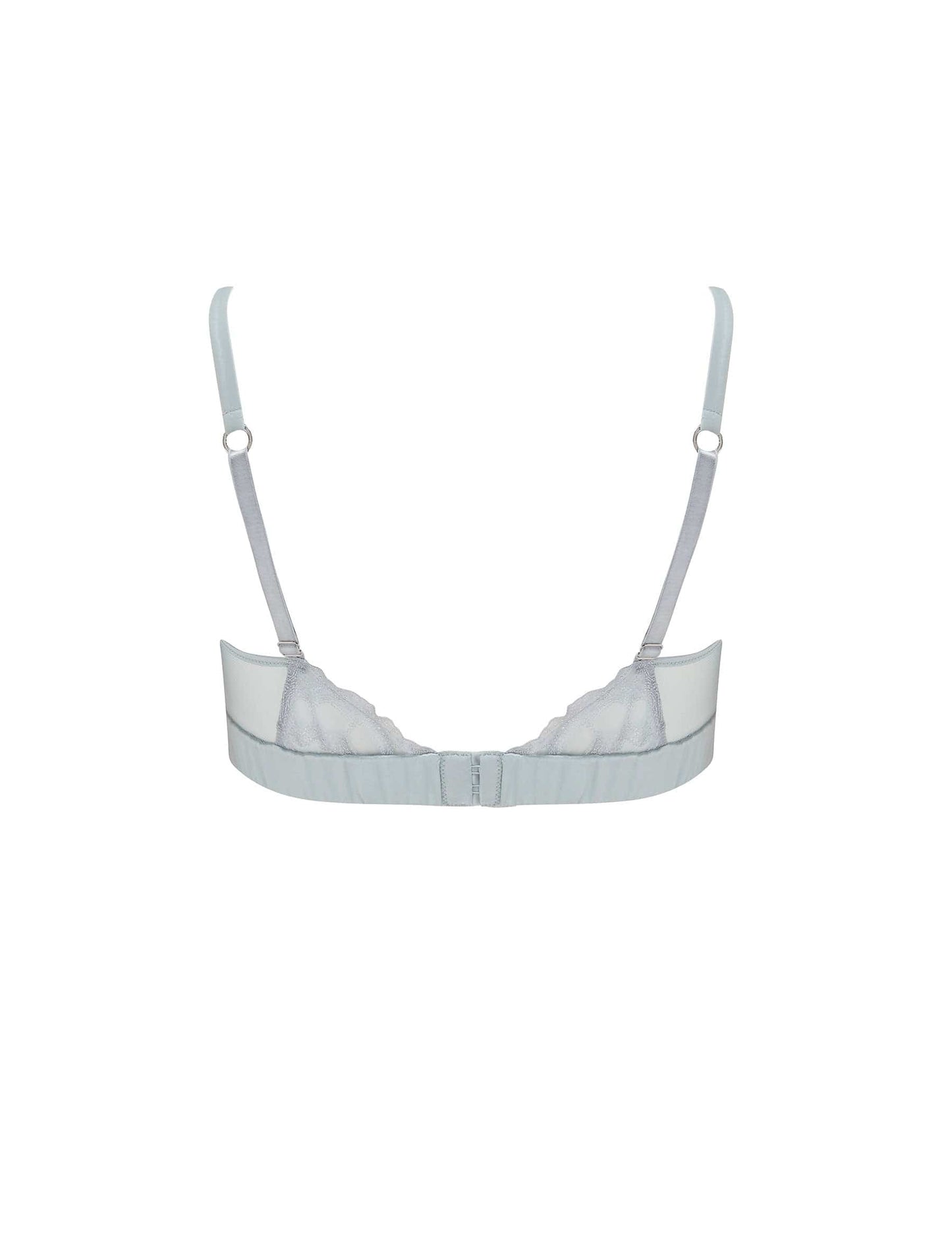 Back of Sigrid bralette with silk straps.