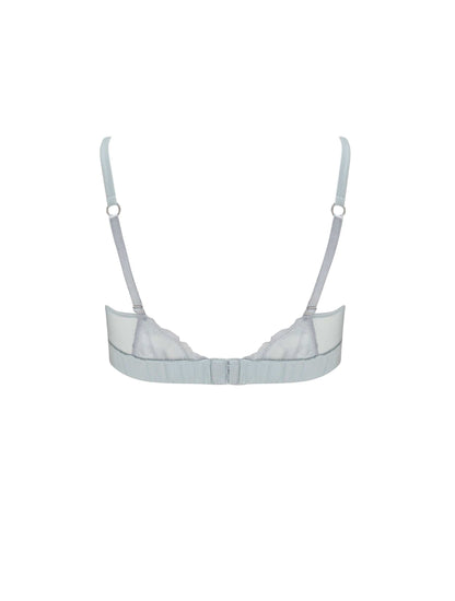 Back of Sigrid bralette with silk straps.