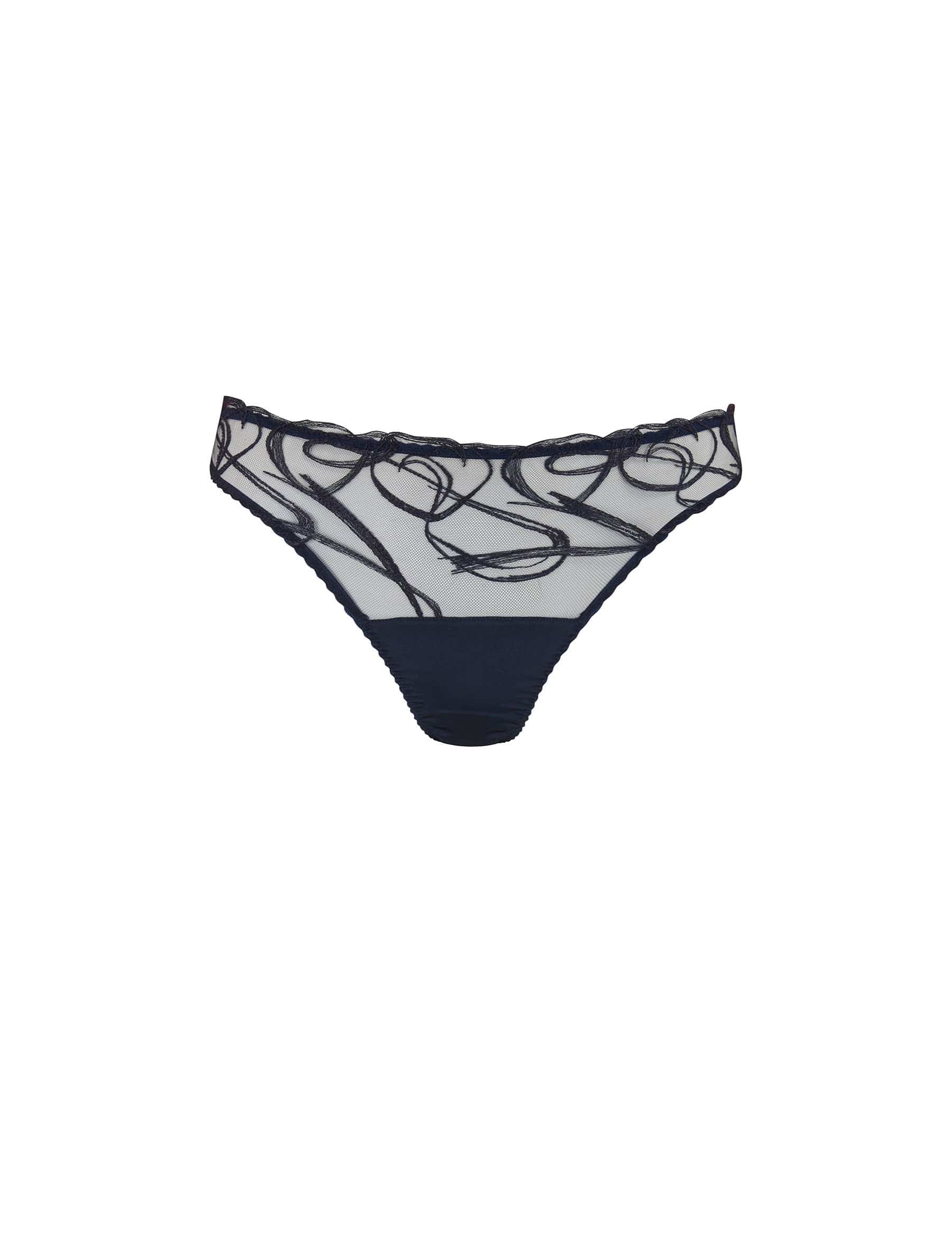 Fleur of England navy blue Fridar Embroidered Brief