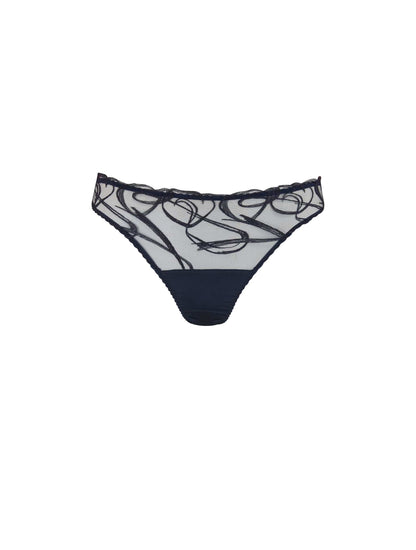 Fleur of England navy blue Fridar Embroidered Brief