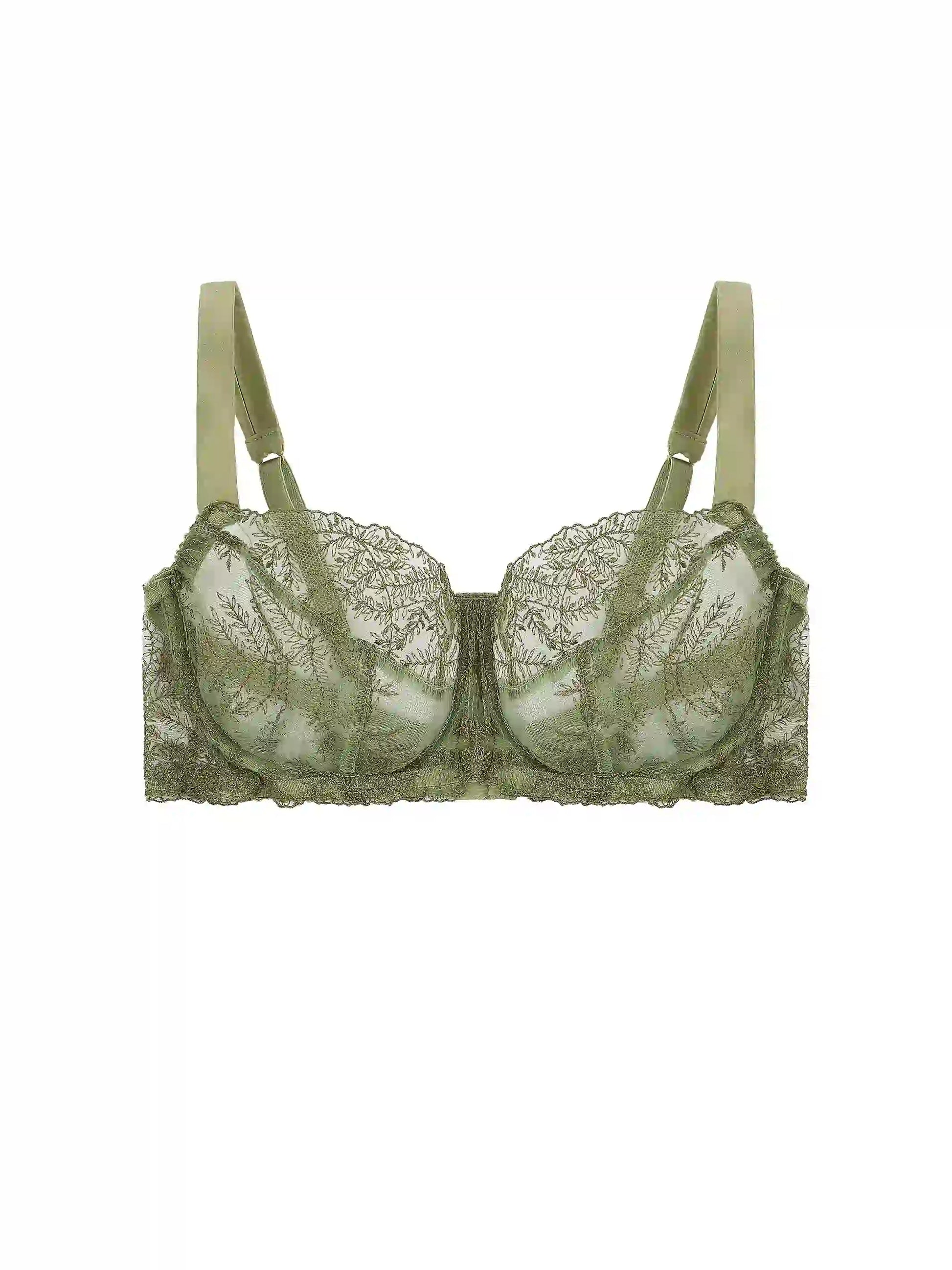 FleurOfEngland Arianna Green Balcony Bra