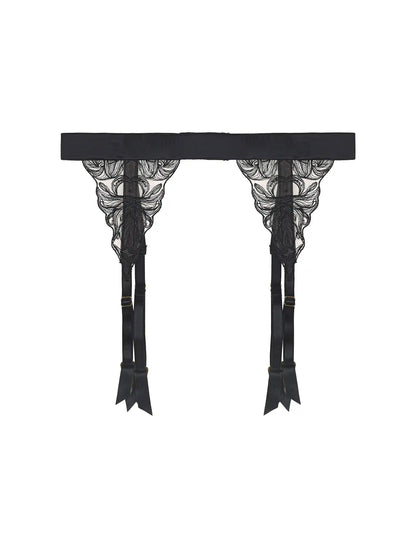 FleurOfEngland Audrey Black Suspender Belt
