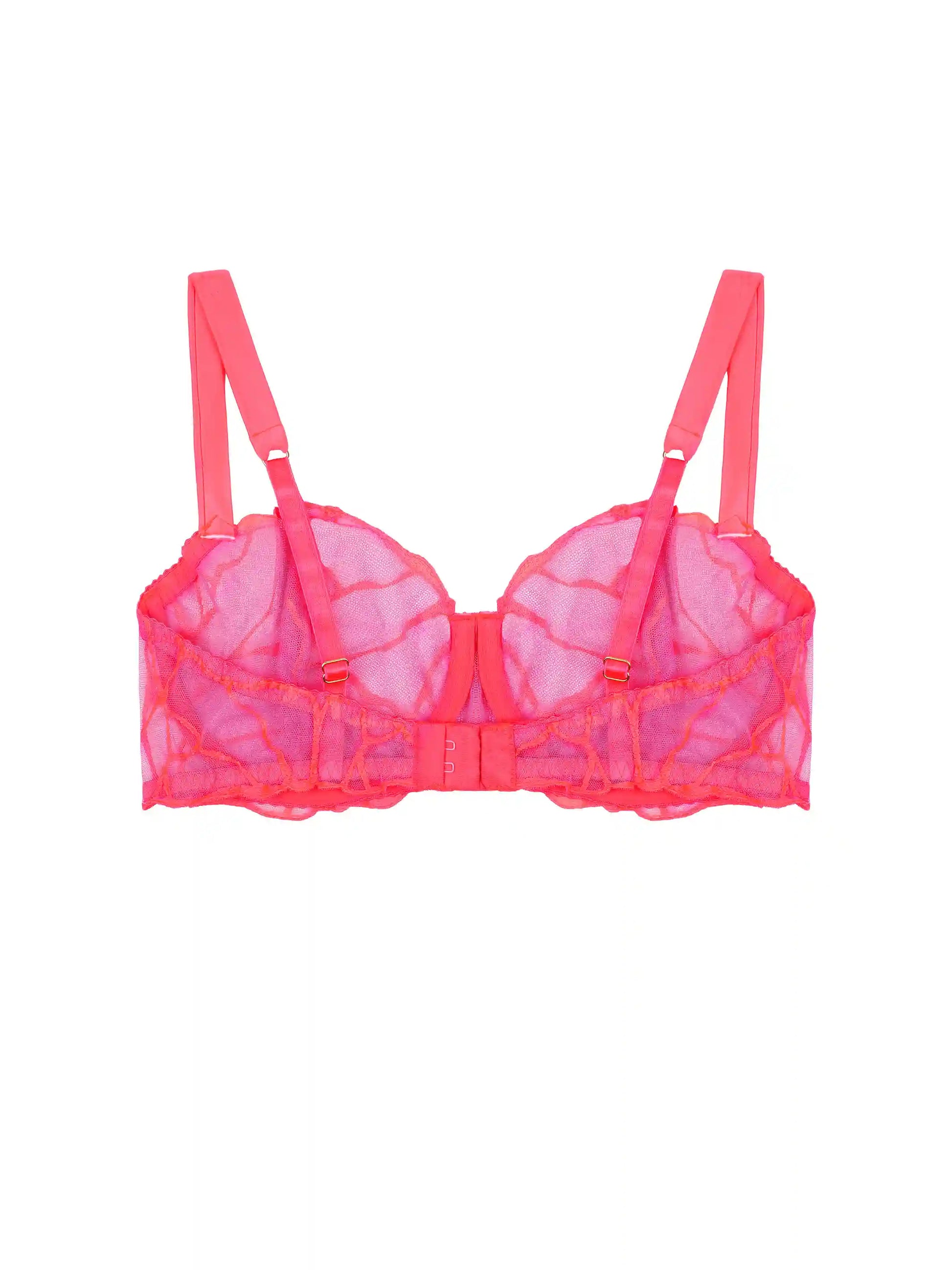 FleurOfEngland Cleo Embroidered Balcony Bra