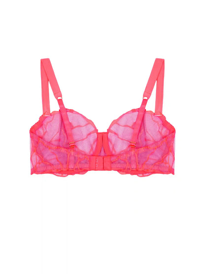 FleurOfEngland Cleo Embroidered Balcony Bra