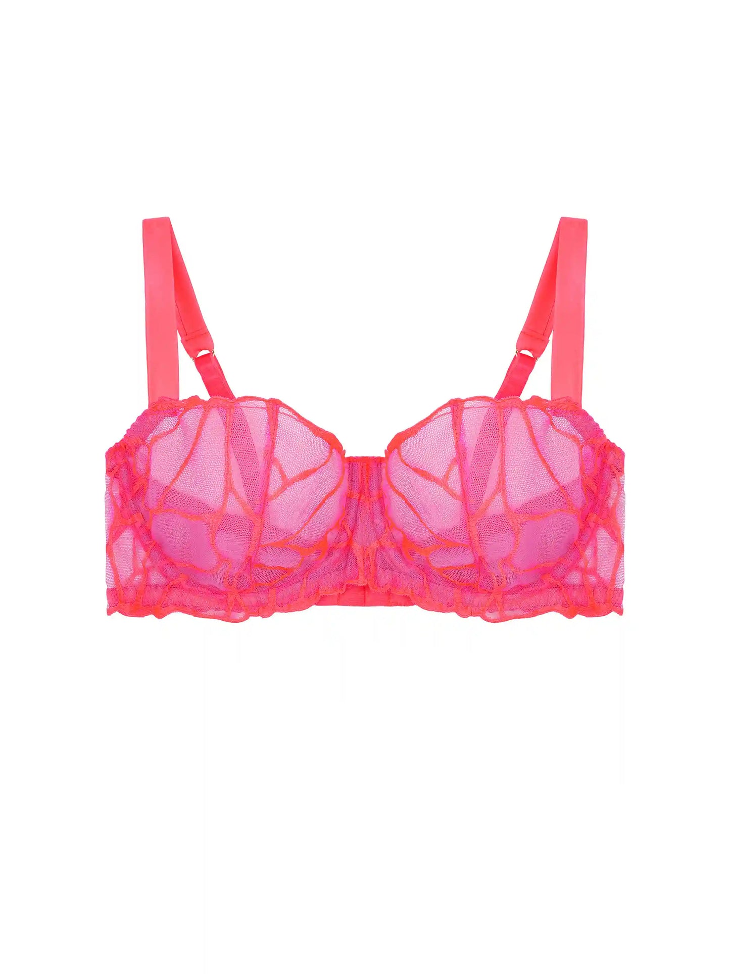 FleurOfEngland Cleo Embroidered Balcony Bra