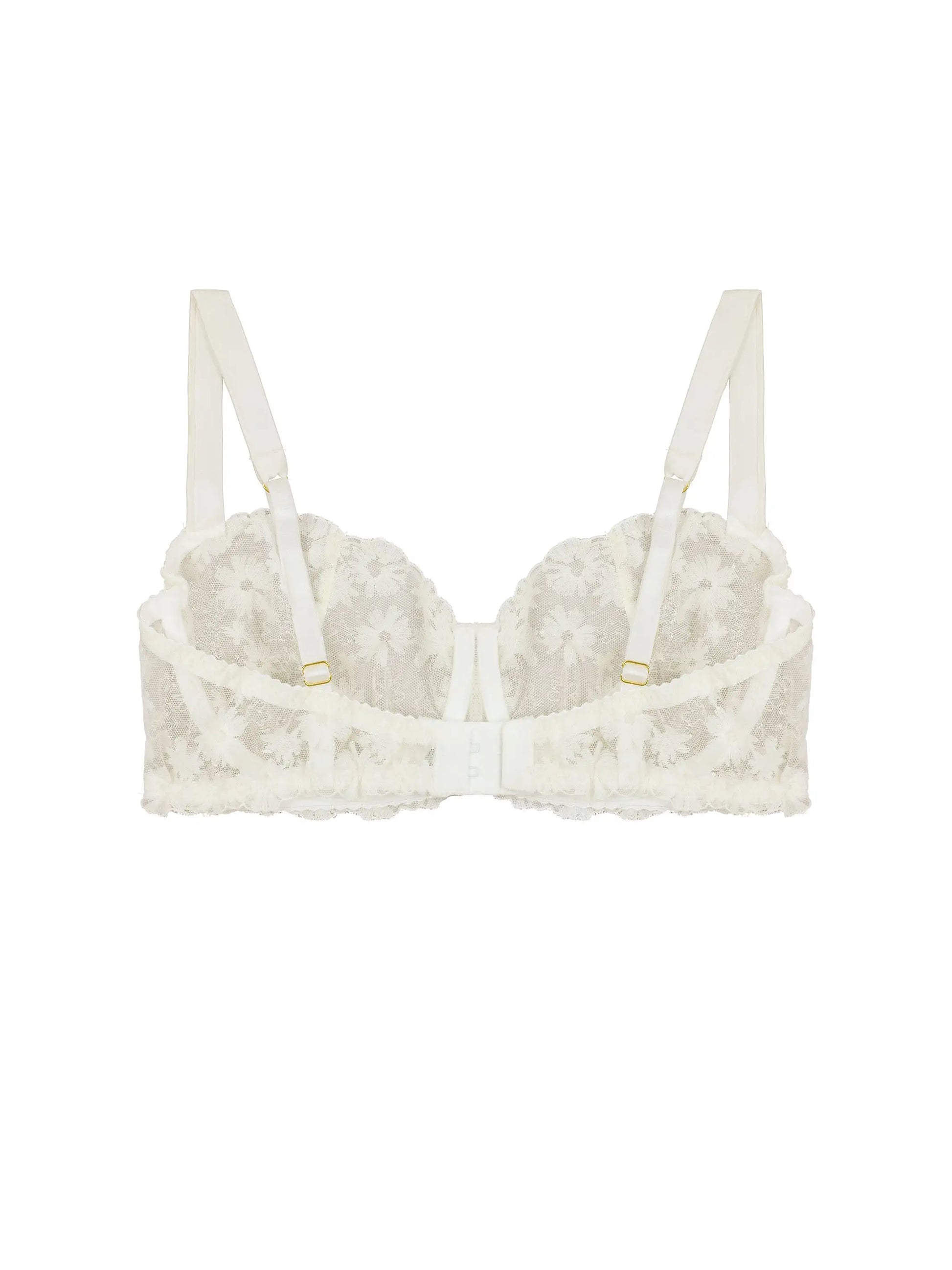 FleurOfEngland Daisy Ivory Balcony Bra