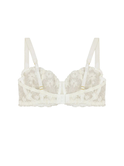 FleurOfEngland Daisy Ivory Balcony Bra