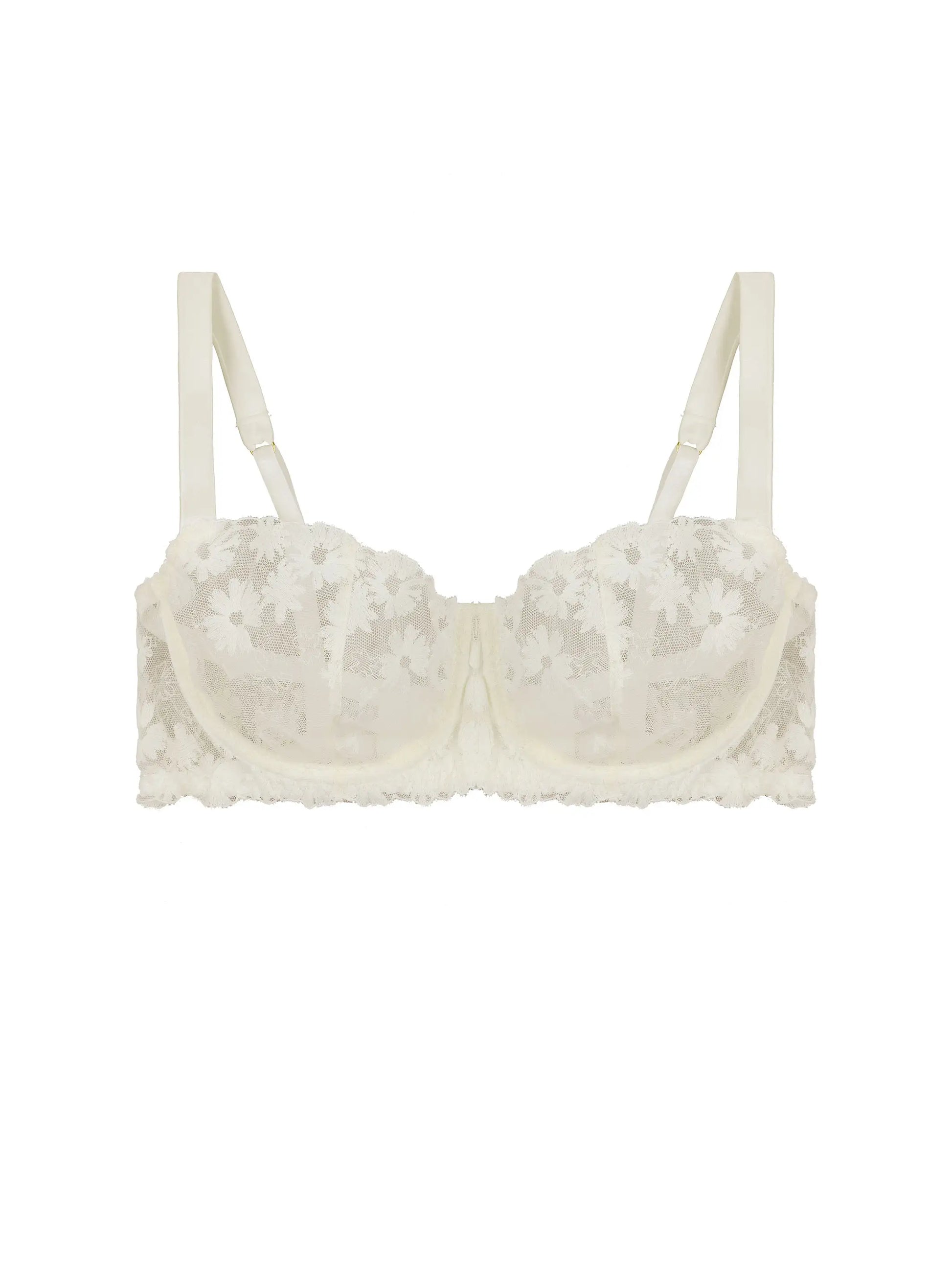 FleurOfEngland Daisy Ivory Balcony Bra