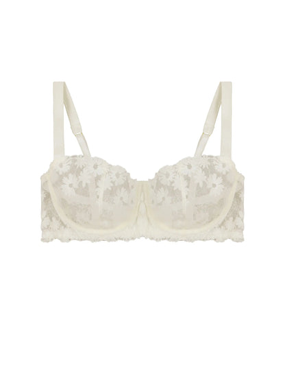 FleurOfEngland Daisy Ivory Balcony Bra