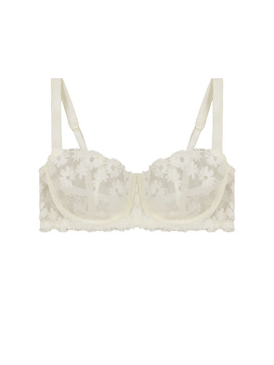 FleurOfEngland Daisy Ivory Balcony Bra