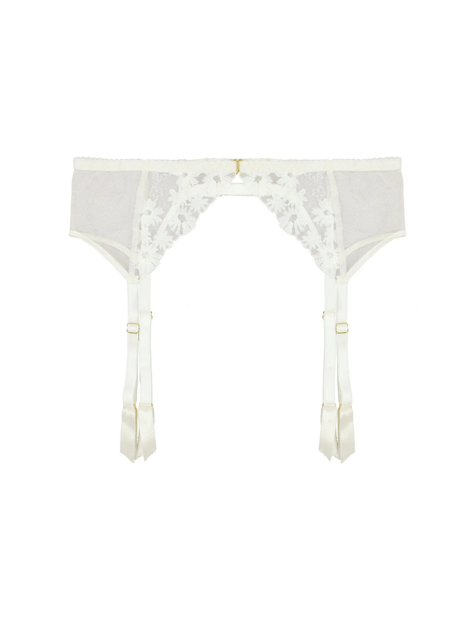 FleurOfEngland Daisy Ivory Suspender Belt