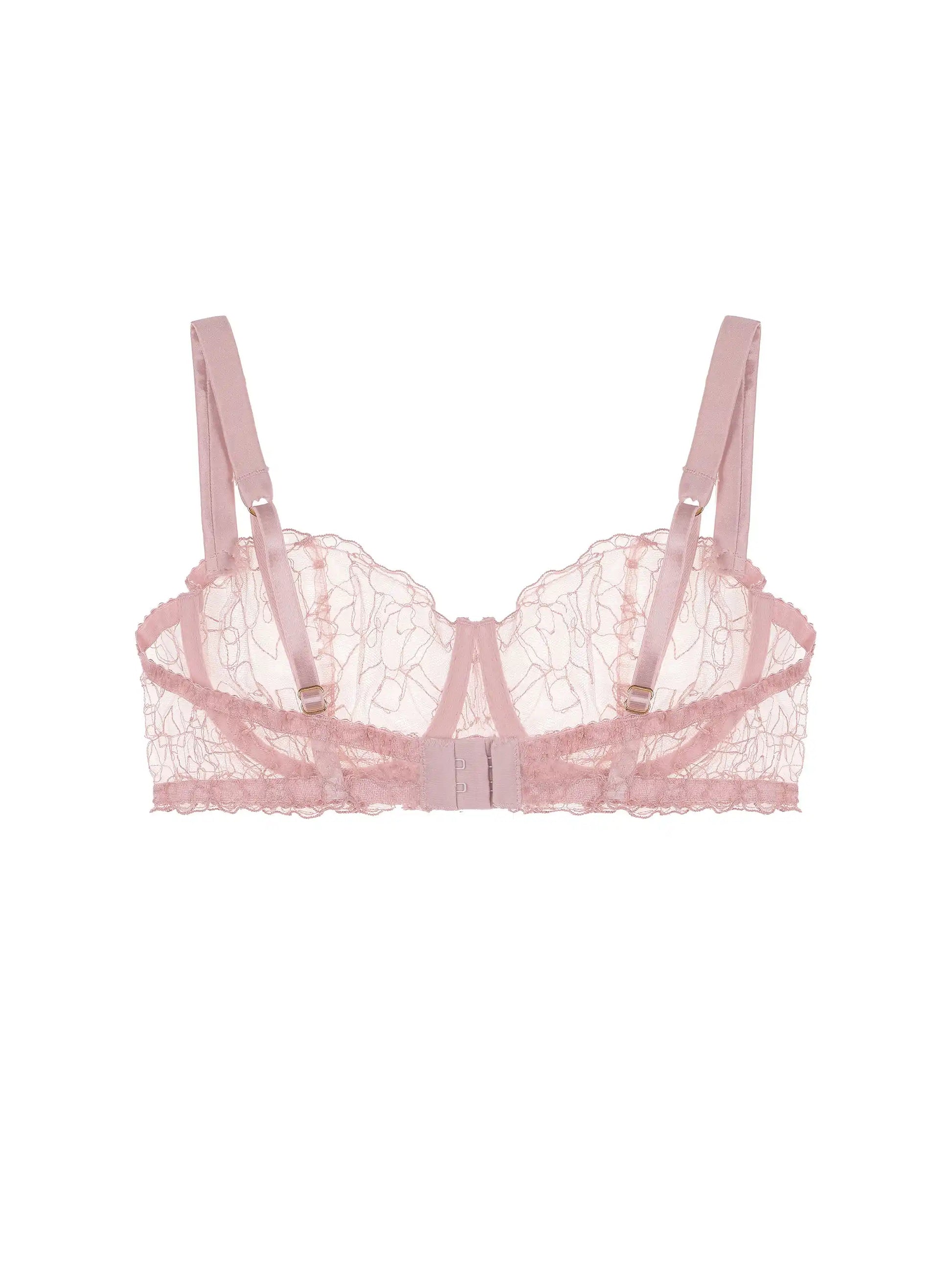 FleurOfEngland Maple Embroidered Balcony Bra