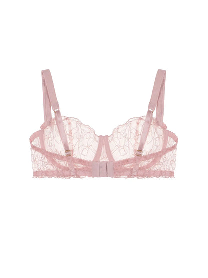 FleurOfEngland Maple Embroidered Balcony Bra