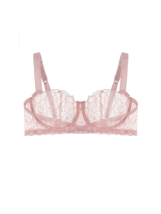 FleurOfEngland Maple Embroidered Balcony Bra