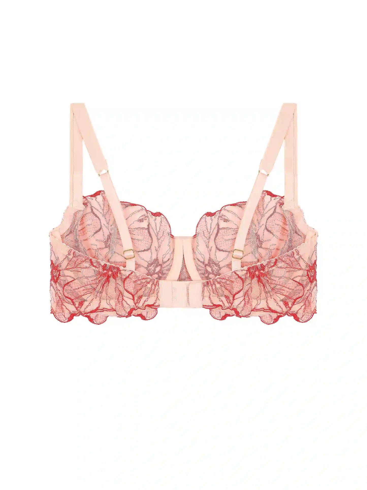FleurOfEngland Rosa Embroidered Balcony Bra