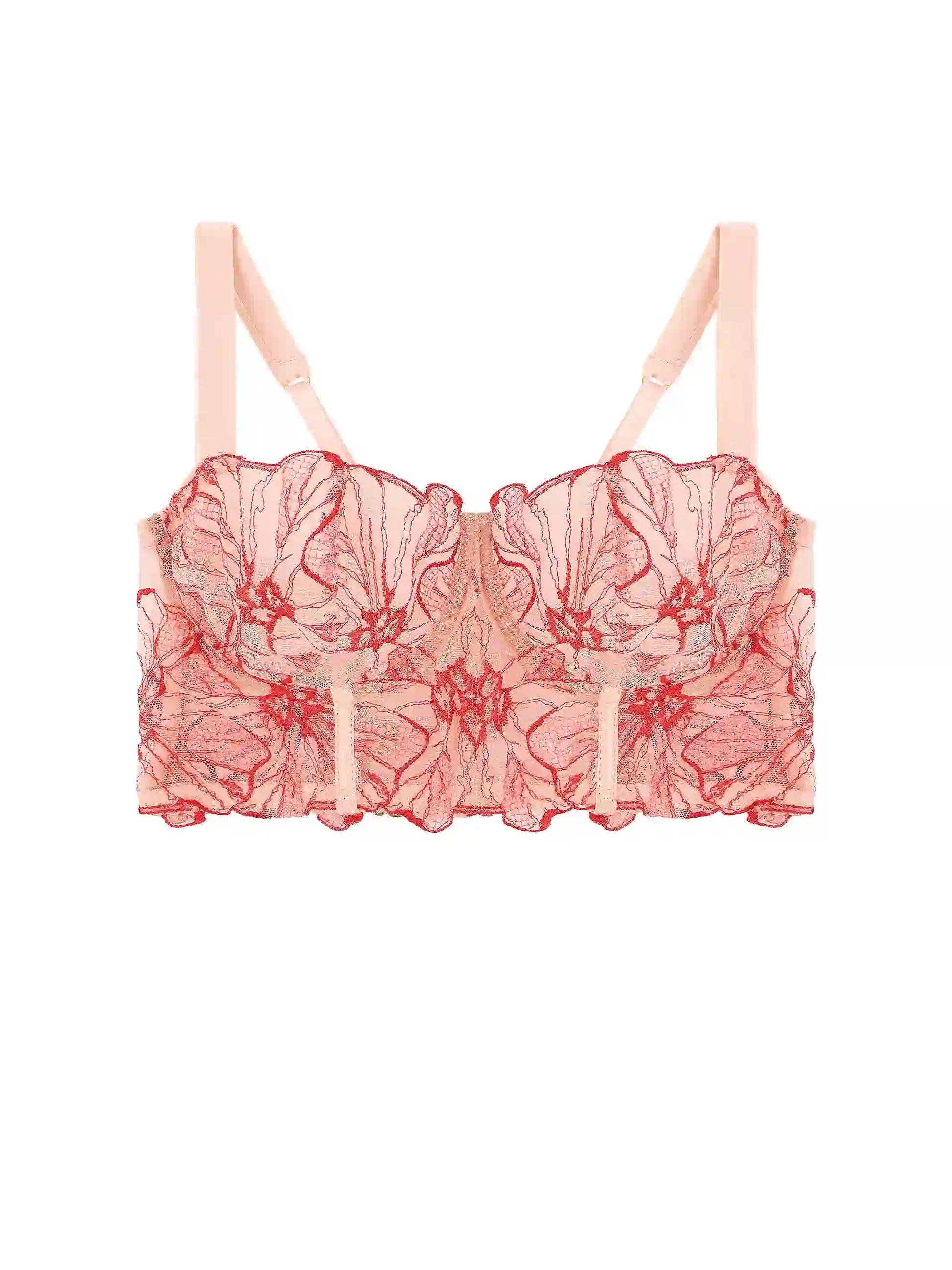 FleurOfEngland Rosa Longline Bra