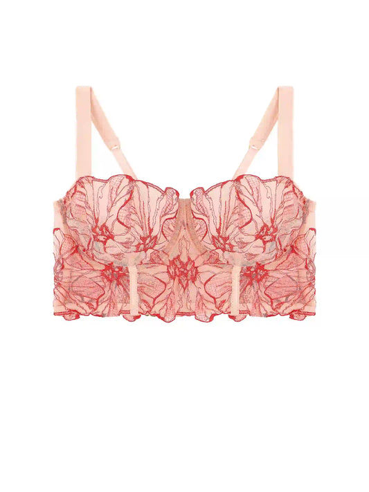 FleurOfEngland Rosa Longline Bra