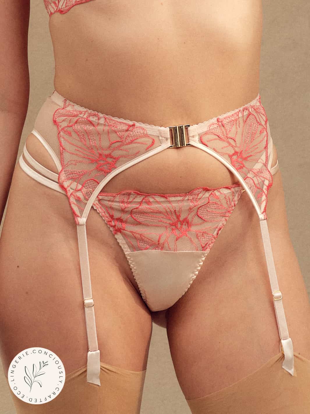 FleurOfEngland Rosa Suspender Belt